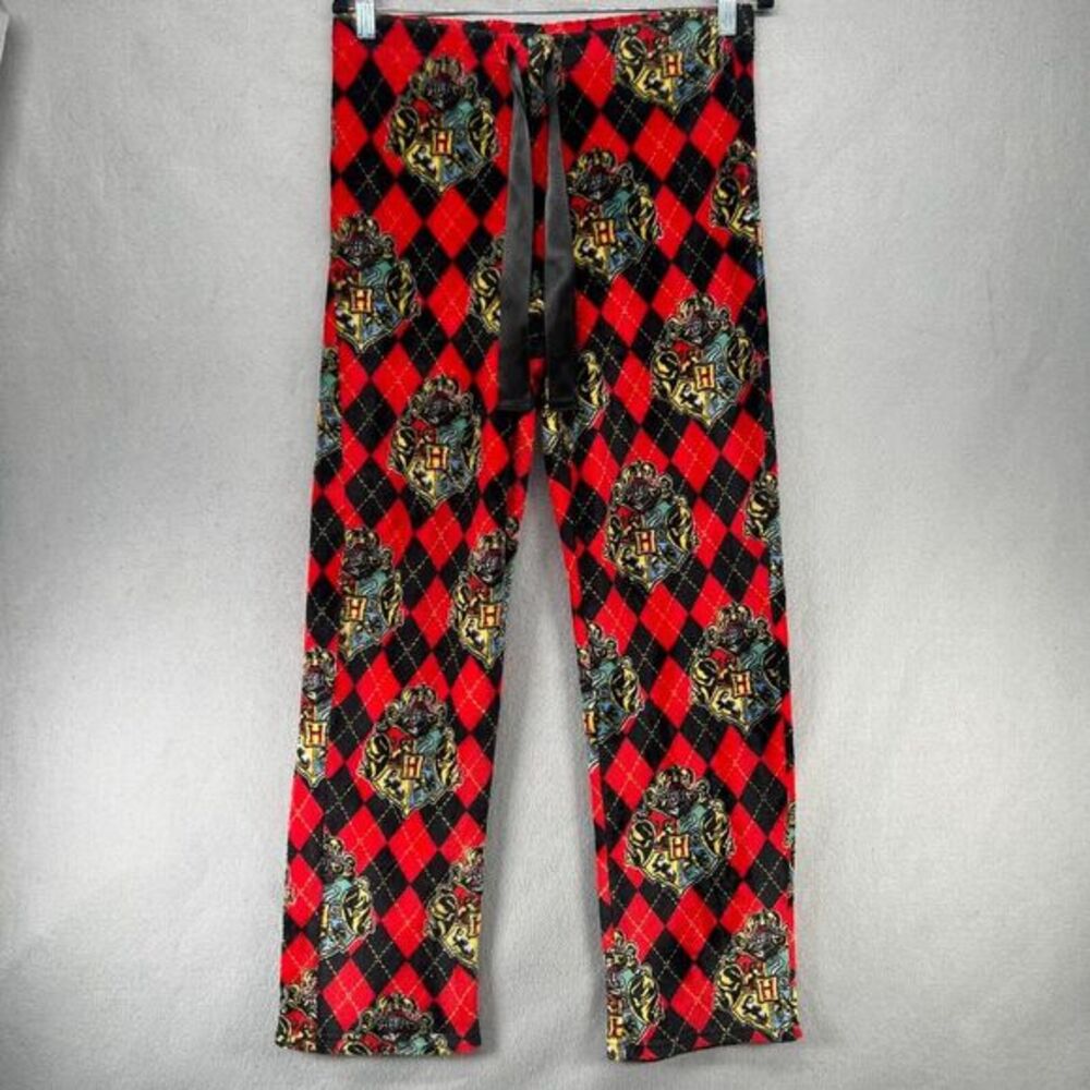 Harry Potter Pajama Bottoms Women Size S Plush Fleece Sleep Lounge Soft Hogwarts